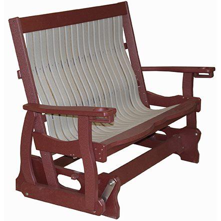 Mission Style Amish Bench Glider - Herron's Furniture