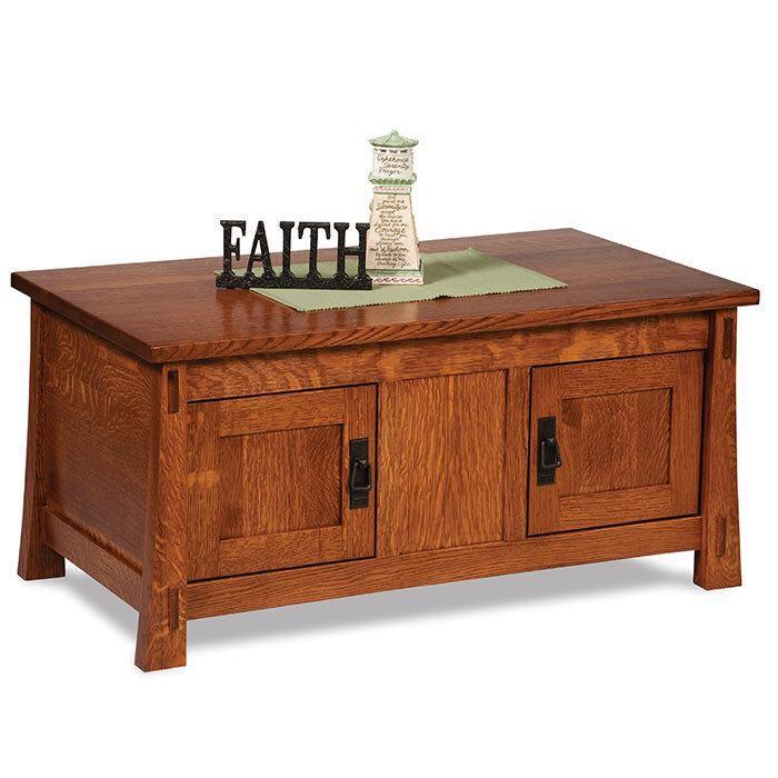 Modesto Amish Coffee Table Enclosed - Herron's Furniture