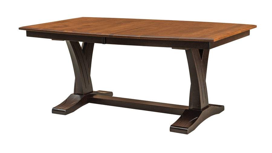 Paris Amish Solid Wood Trestle Table - Herron's Furniture
