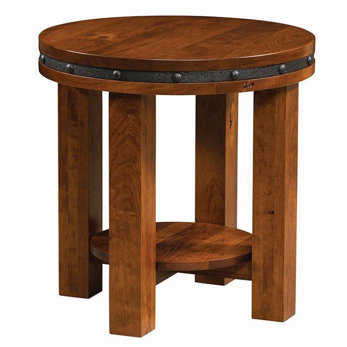 Pasadena Amish Round End Table - Herron's Furniture