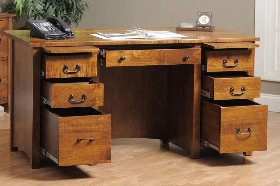 Rivertowne Amish Executive Desk - Herron's Furniture