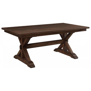 Sawyer Trestle Amish Dining Table - Herron's Furniture