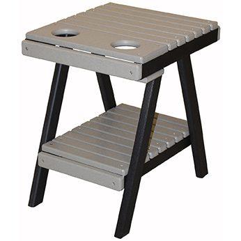 Slatted Amish Outdoor End Table - Herron's Furniture