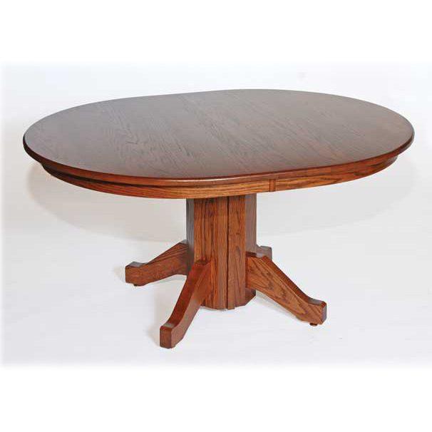 Split Single Pedestal Table - Herron's Furniture