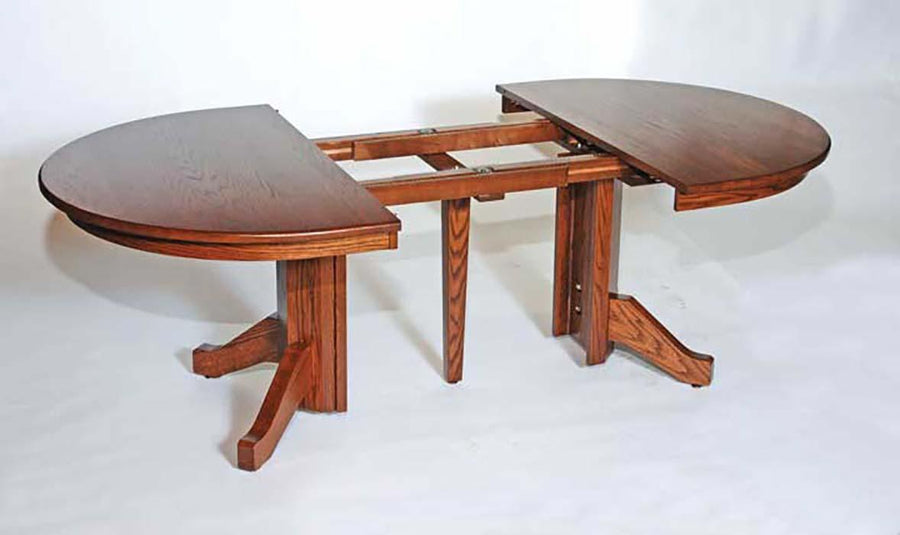 Split Single Pedestal Table - Herron's Furniture