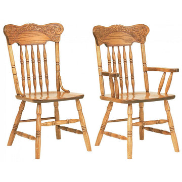 Spring Meadow Pressback Amish Dining Chair - Herron's Furniture
