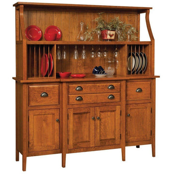 Stowell Amish Solid Wood Hutch - Herron's Furniture