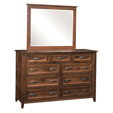 Ventura Amish High Dresser with Optional Mirror - Herron's Furniture
