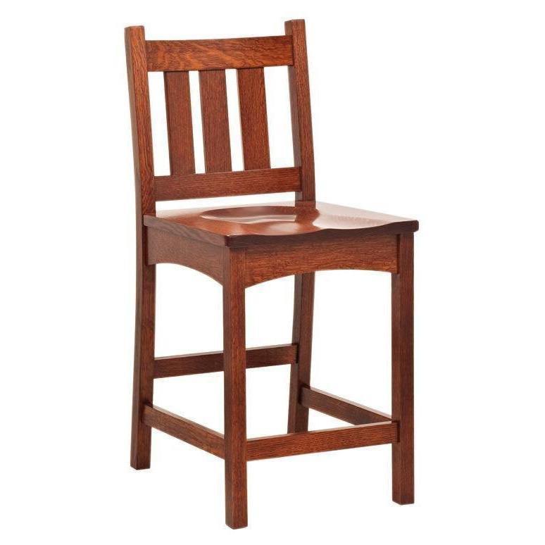 Vintage Mission Amish Barstool - Herron's Furniture