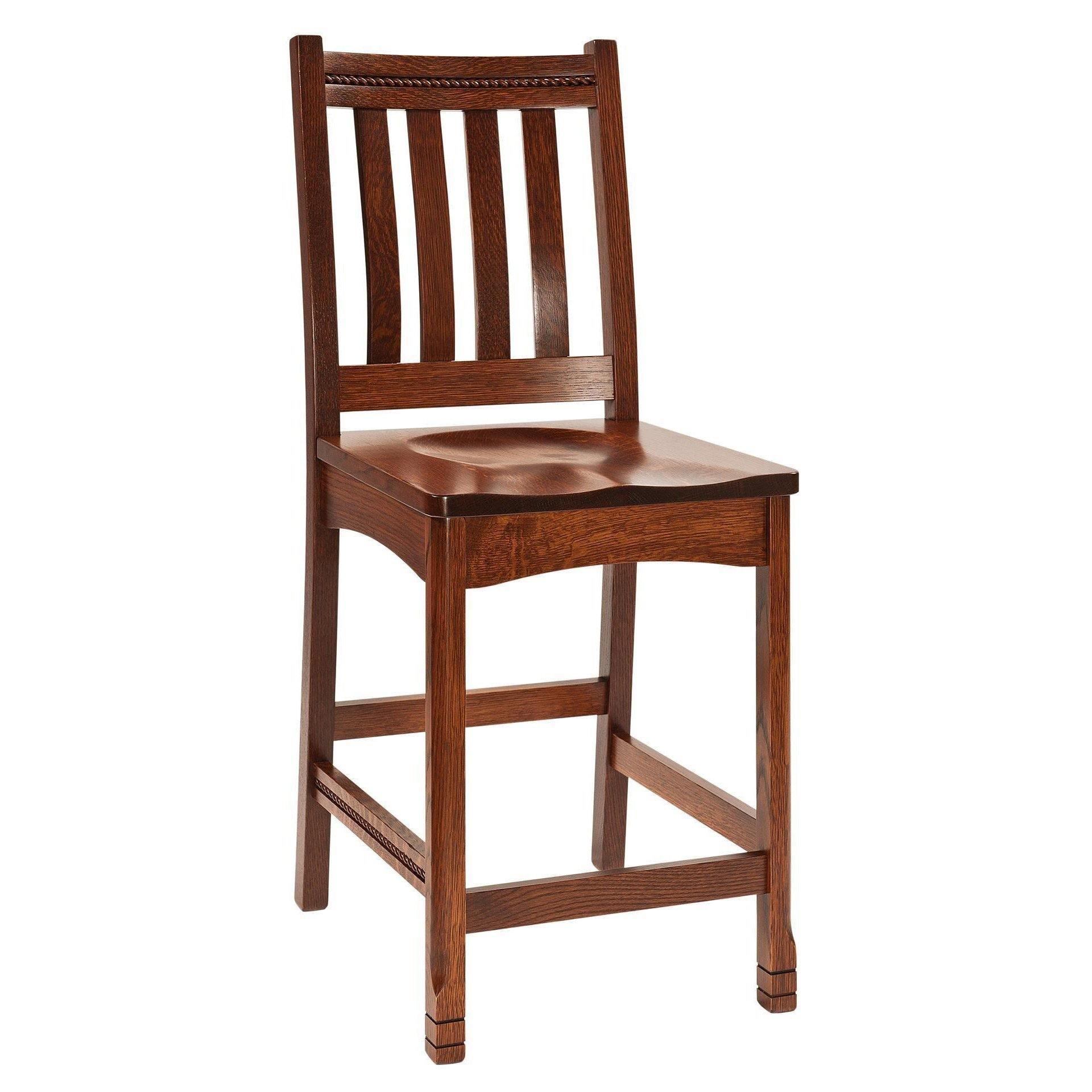 West Lake Mission Amish Barstool - Herron's Furniture